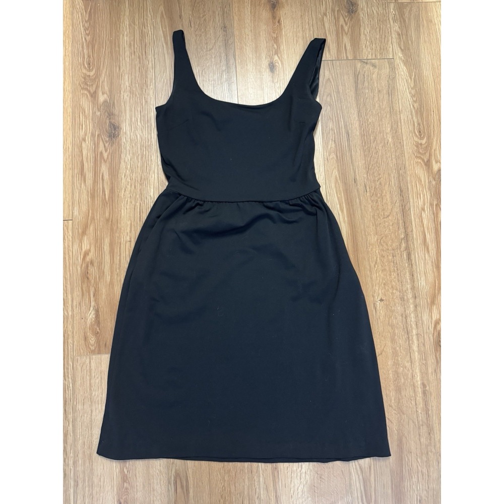 Cynthia Rowley Size 4 Little Black Dress Side Zip Sleeveless Pockets Scoop Neck - Picture 4 of 5